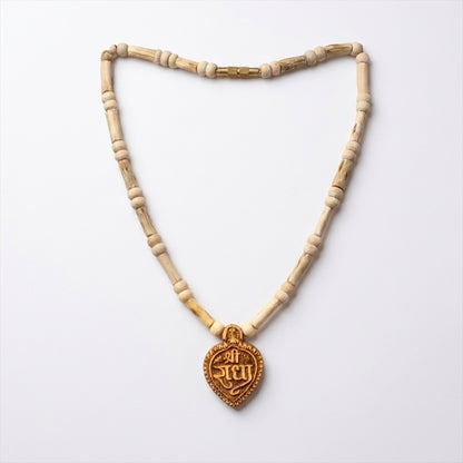 Natural Tulsi Radha Locket Kanthi Mala (Lab Certified)