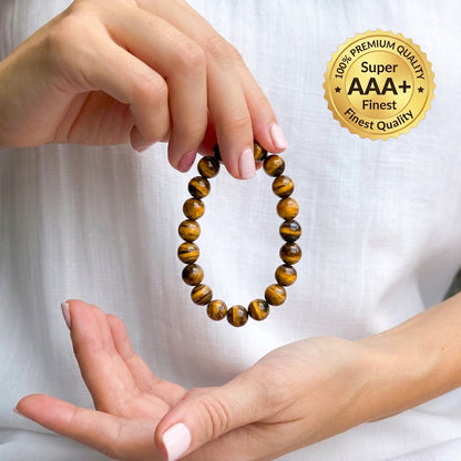 Natural Tiger's Eye Bracelet (Lab Certified)