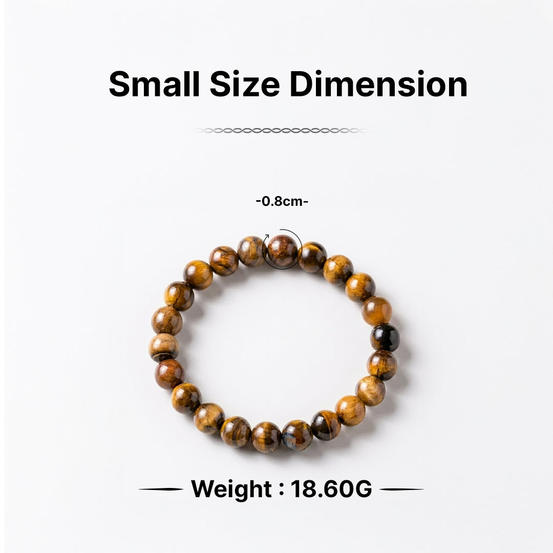 Zodiac Leo Natural Tiger's Eye Bracelet
