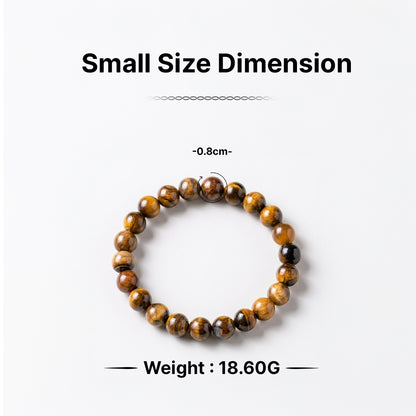 Zodiac Leo Natural Tiger's Eye Bracelet