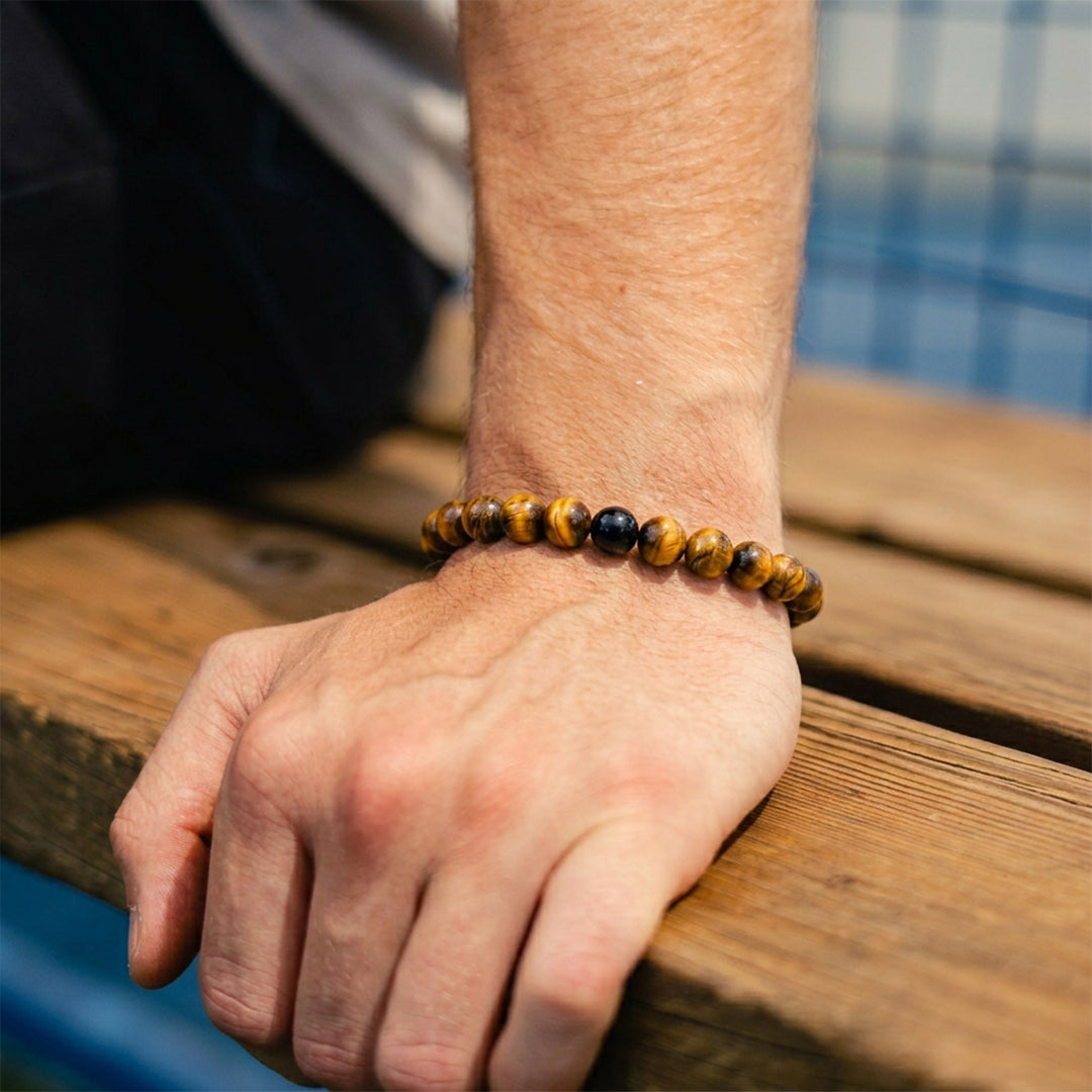 Zodiac Leo Natural Tiger's Eye Bracelet