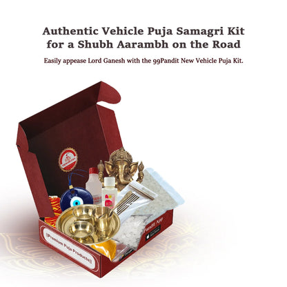 Authentic Vehicle Puja Samagri Kit for a Shubh Aarambh on the Road