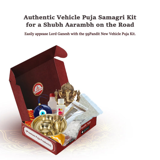 Authentic Vehicle Puja Samagri Kit for a Shubh Aarambh on the Road