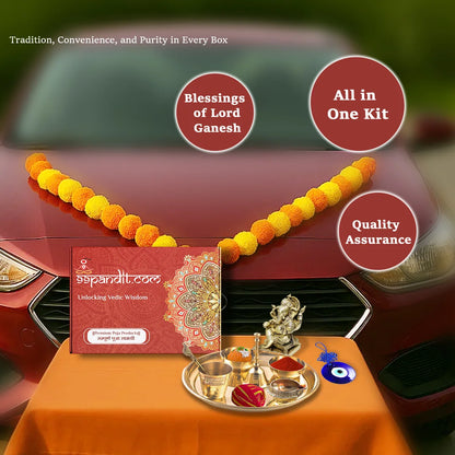 Authentic Vehicle Puja Samagri Kit for a Shubh Aarambh on the Road