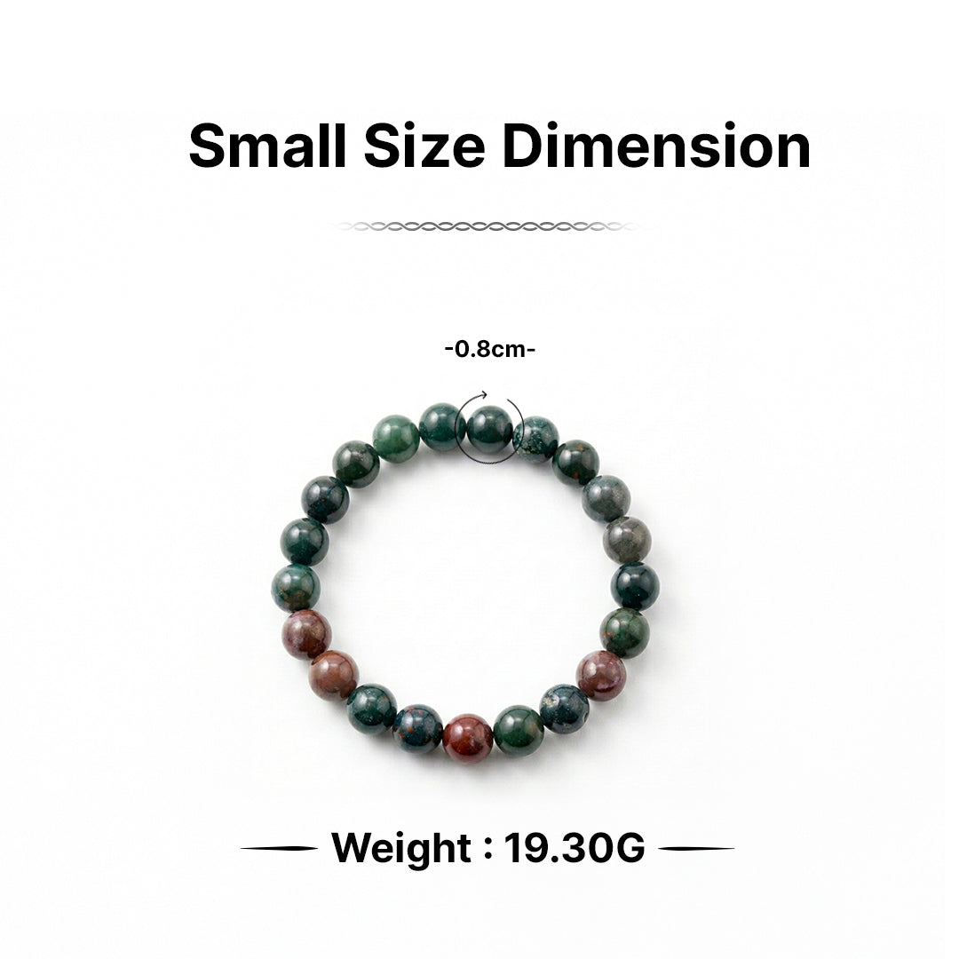 Zodiac Aries Natural Bloodstone Bracelet