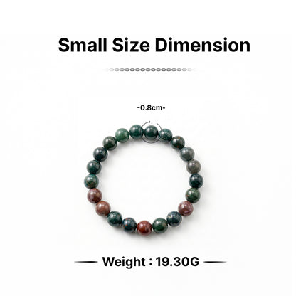 Zodiac Aries Natural Bloodstone Bracelet