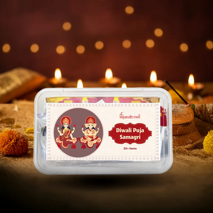 99Pandit Diwali Puja Samagri Kit – 20+ Items for Lakshmi Ganesh Pujan