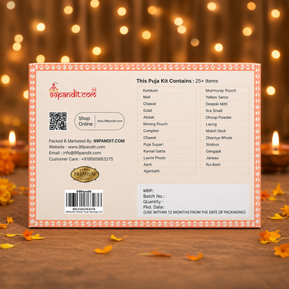 99Pandit Diwali Puja Samagri Kit – 25+ Items for Lakshmi Ganesh Pujan