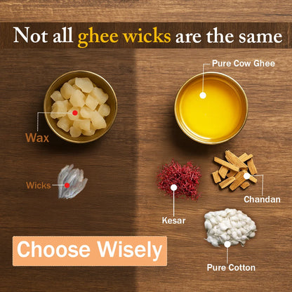 Pure Ghee Diya Batti: Premium Ghee Batti for Home Mandir
