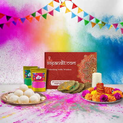Complete Holi Puja Samagri Kit with Pure and Sacred Items