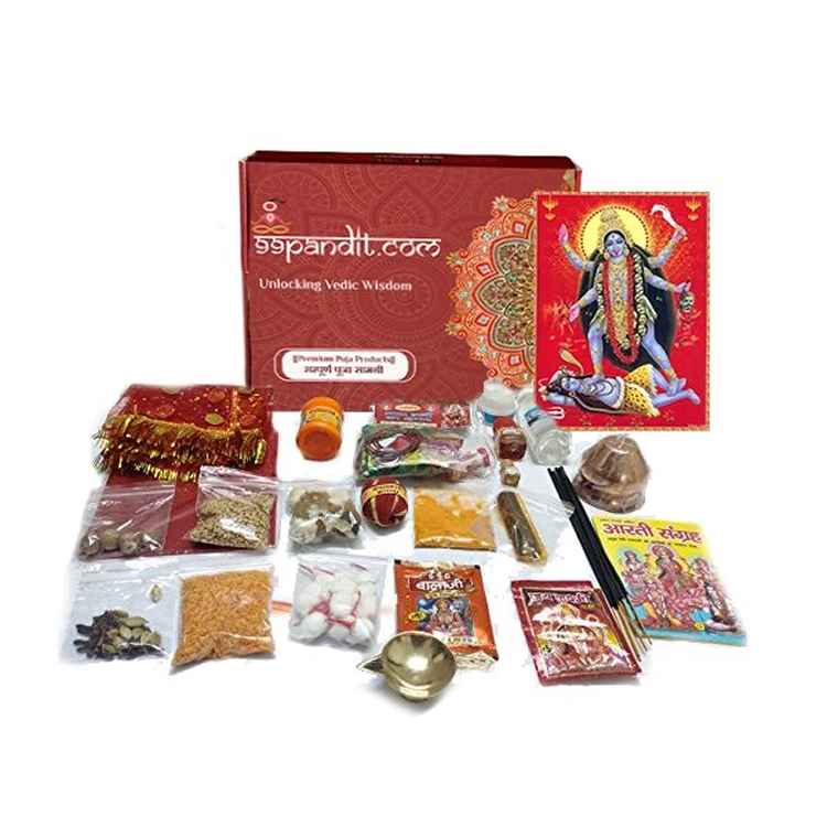 Sacred Kali Puja Samagri Kit for Energy, Protection, and Success