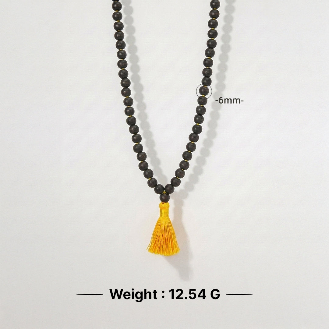 Natural Karungali String Mala 6mm (Lab Certified)