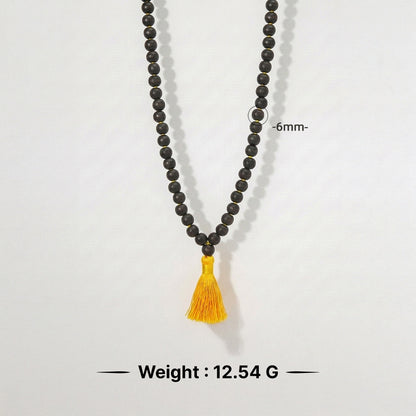 Natural Karungali String Mala 6mm (Lab Certified)