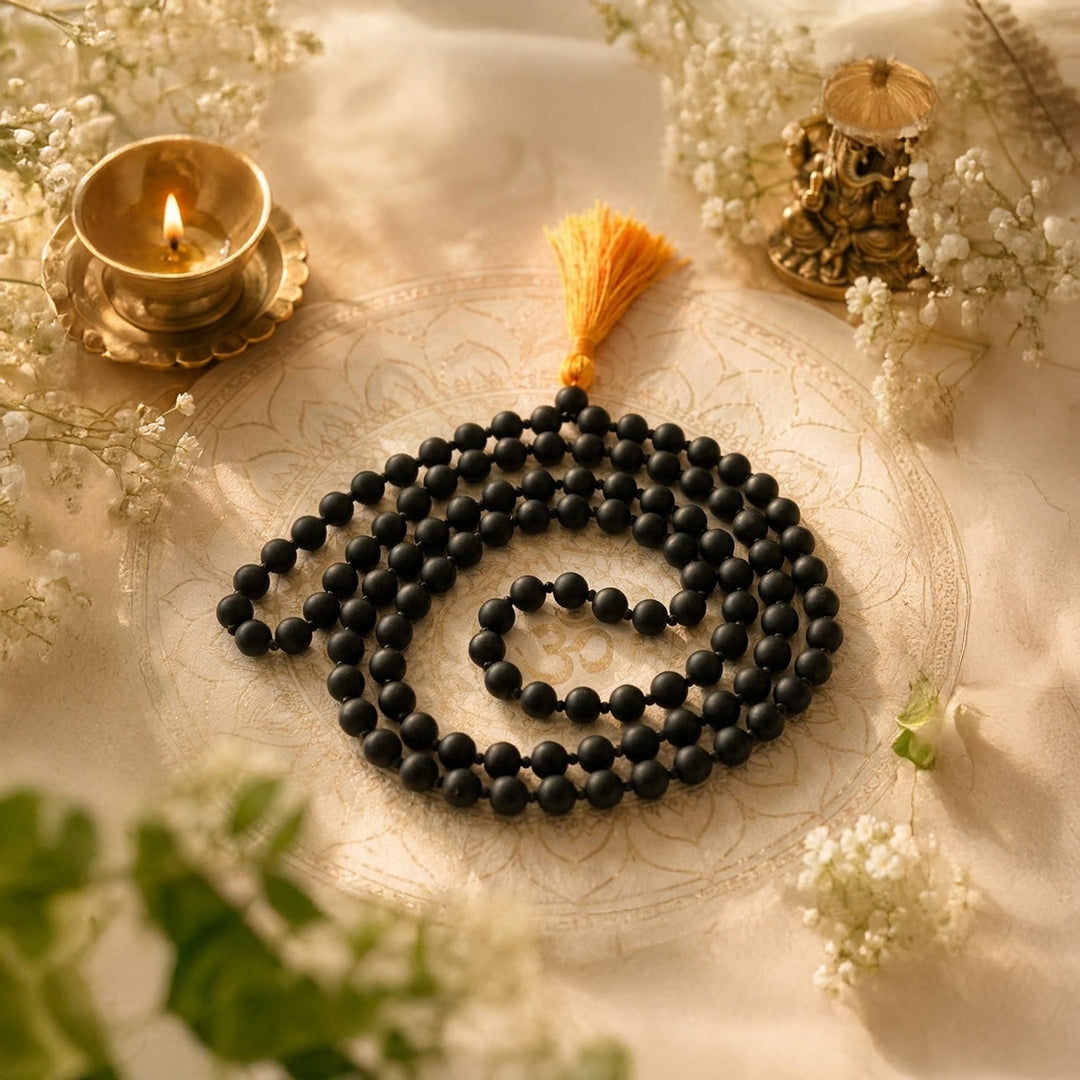 Natural Karungali String Mala7 mm (Lab Certified)