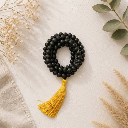 Natural Karungali String Mala 8 mm (Lab Certified)