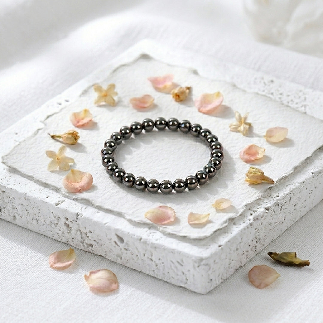 Natural Magnetite Bracelet for Luck, Strength & Success (Lab Certified)