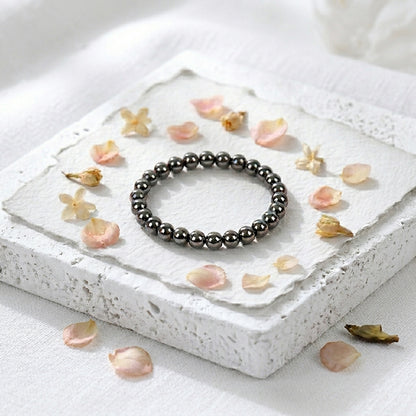 Natural Magnetite Bracelet for Luck, Strength & Success (Lab Certified)