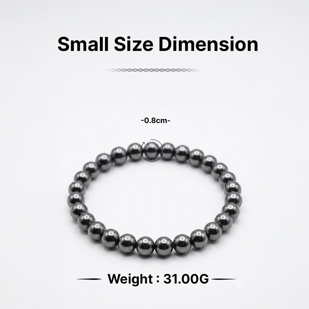 Natural Magnetite Bracelet for Luck, Strength & Success (Lab Certified)