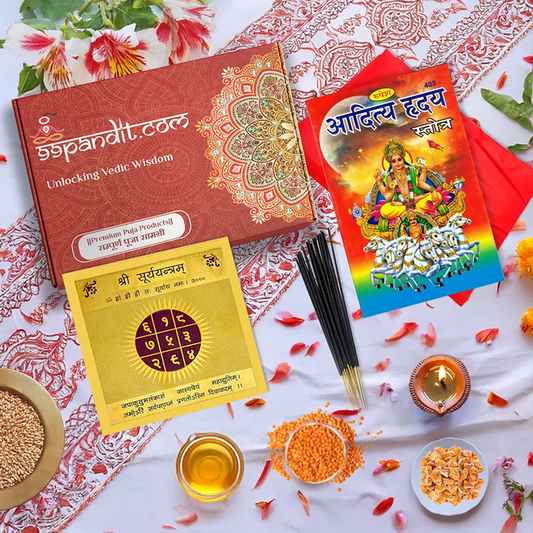 Vedic Surya Graha Shanti Puja Samagri Kit: All-in-One Set