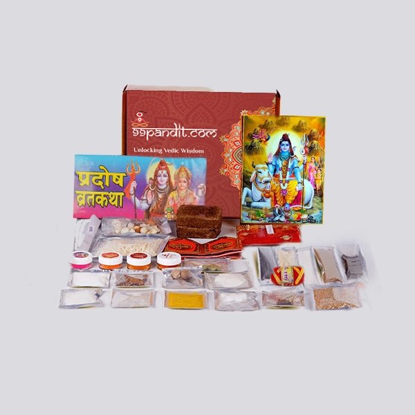 Hassle-Free Pradosh Vrat Puja Samagri Kit: Ready-to-Use Ritual Kit