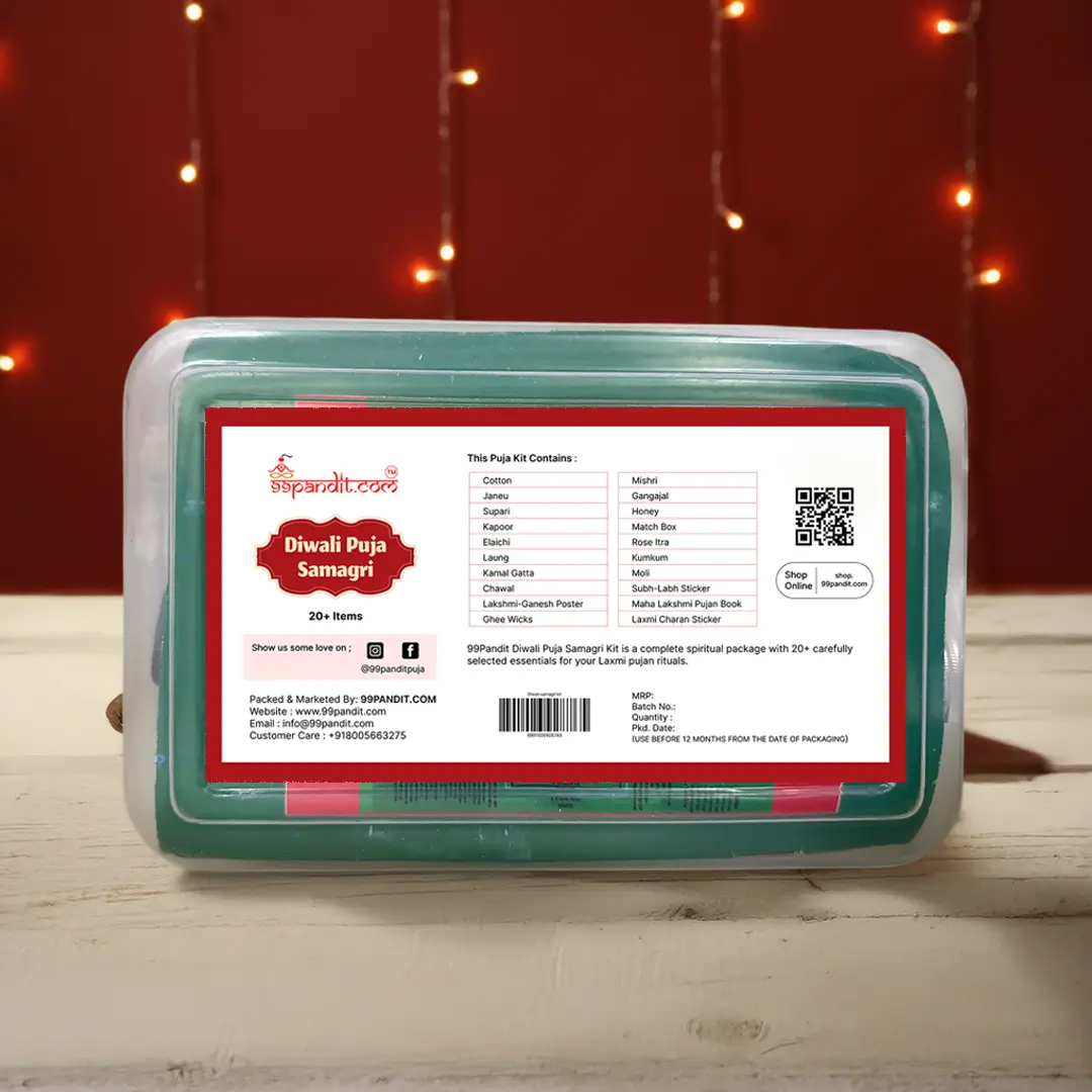99Pandit Diwali Puja Samagri Kit – 20+ Items for Lakshmi Ganesh Pujan