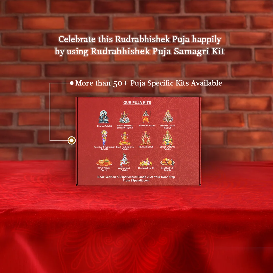 Rudrabhishek (Shiv Puja) Puja Samagri Kit for Divine Blessings