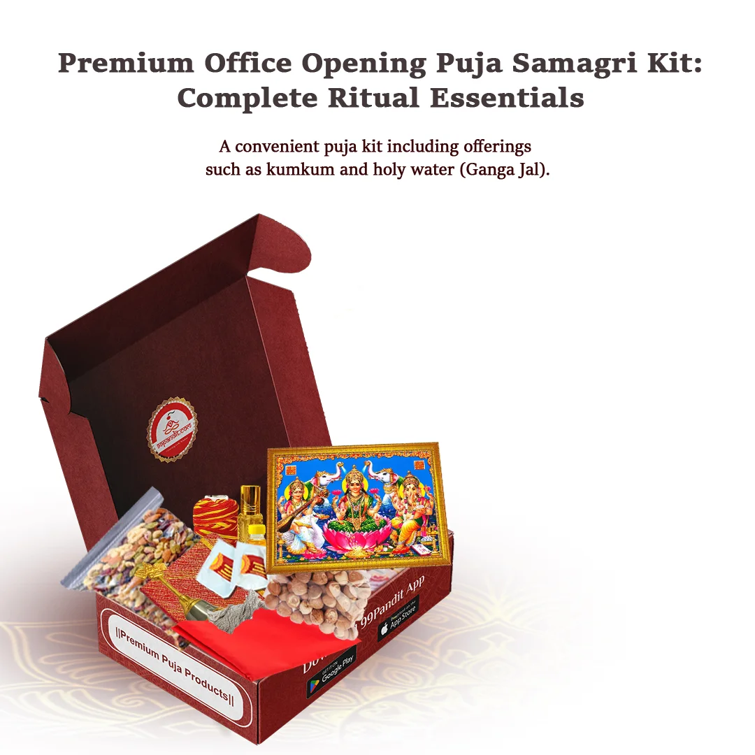 Premium Office Opening Puja Samagri Kit: Complete Ritual Essentials